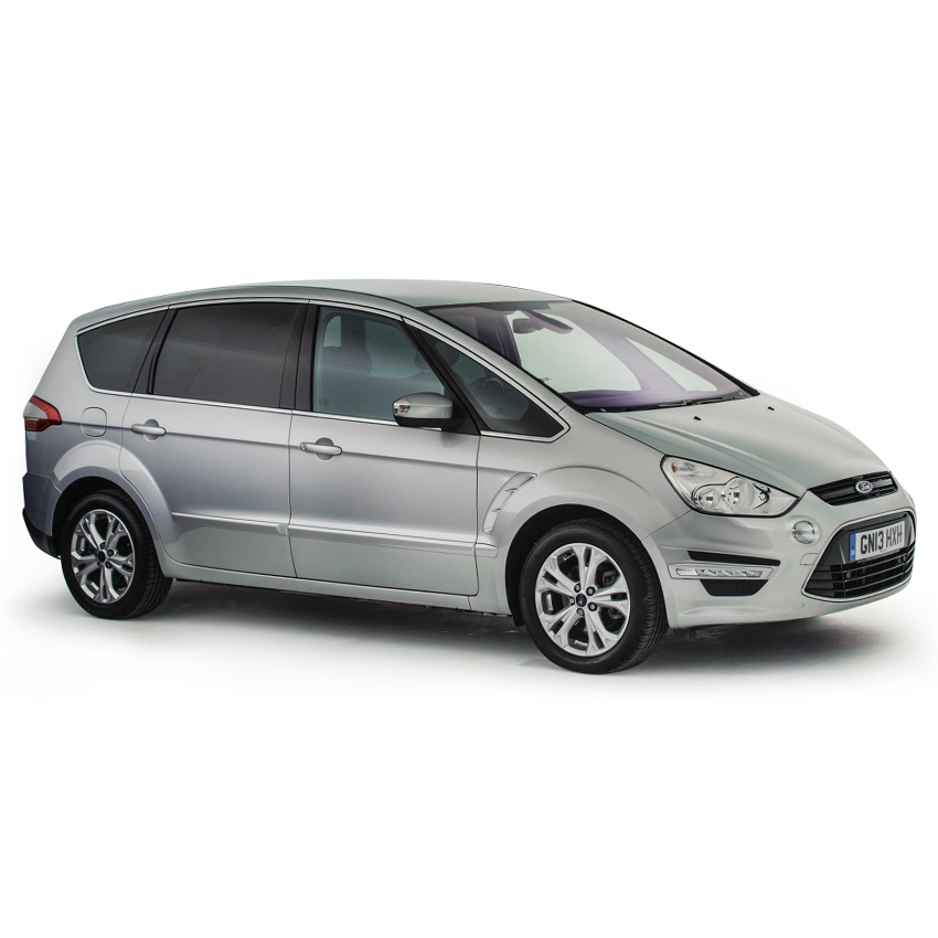 Edgevisors Wind Deflectors For Ford S-Max MK2 2010-2015 5 Door MPV – 4pc Tinted Acrylic, Gloss Finish, Car Wash Safe